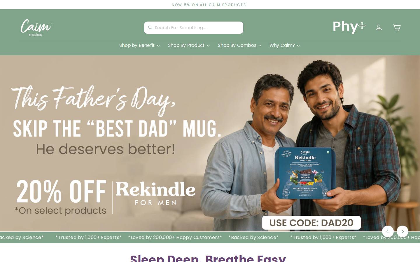 Arelang Naturals Private Limited homepage screenshot