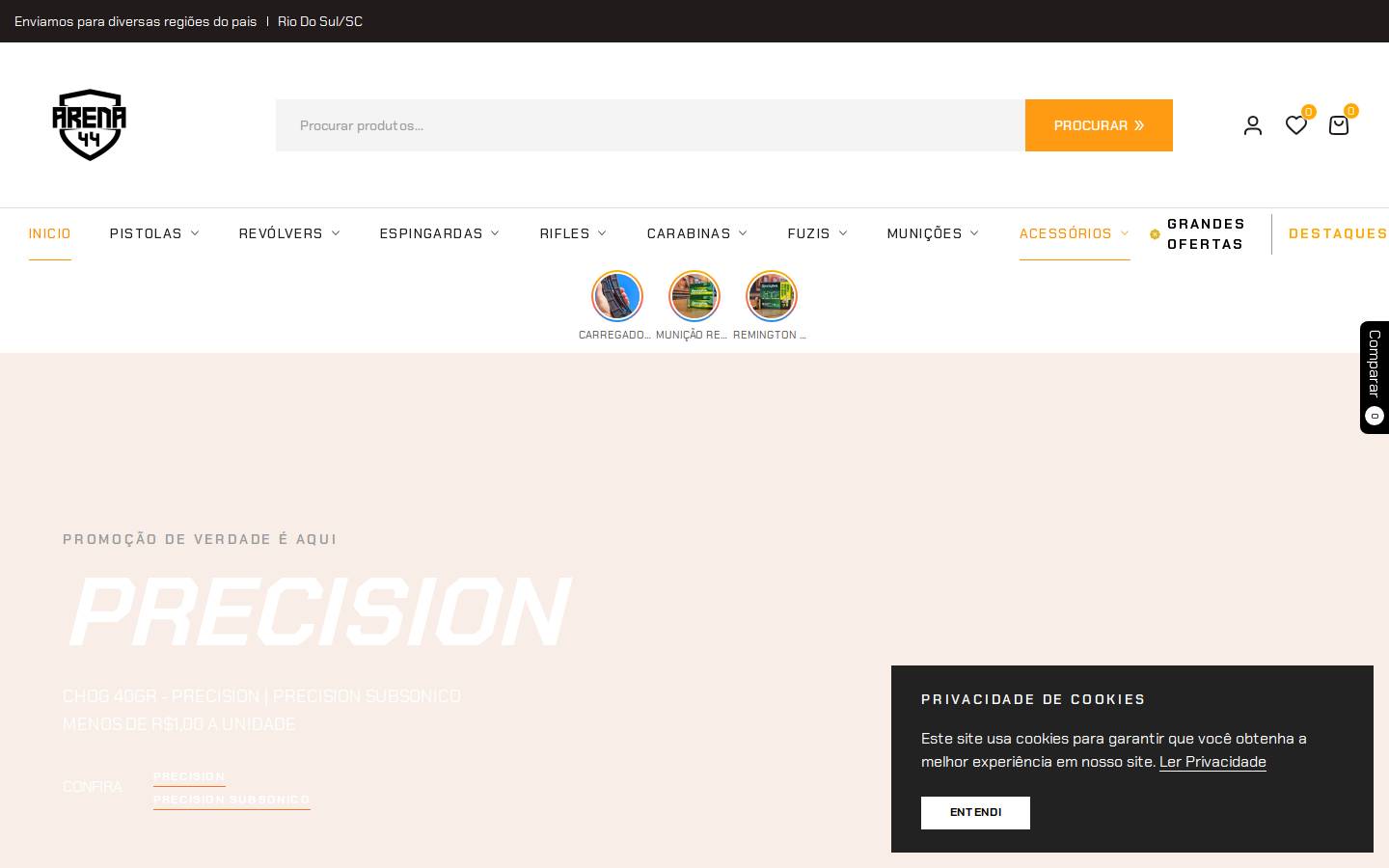 arena44.com homepage screenshot
