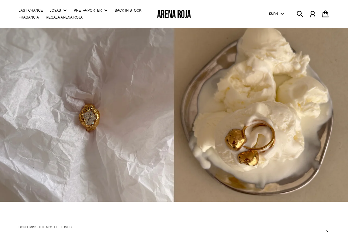 Arena Roja homepage screenshot