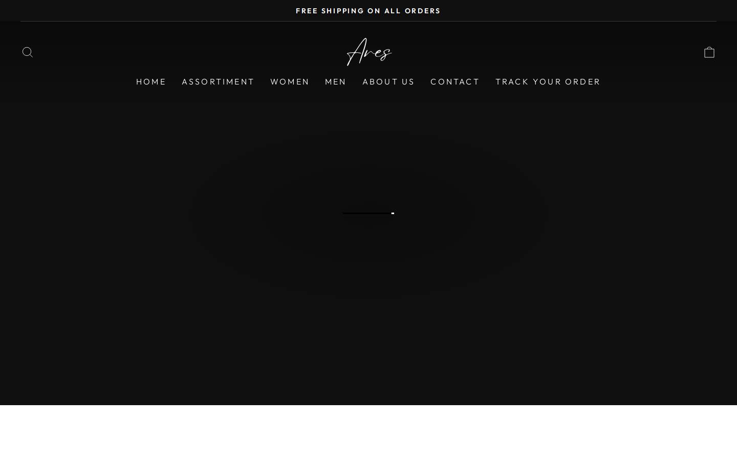 ares-fashion.com homepage screenshot