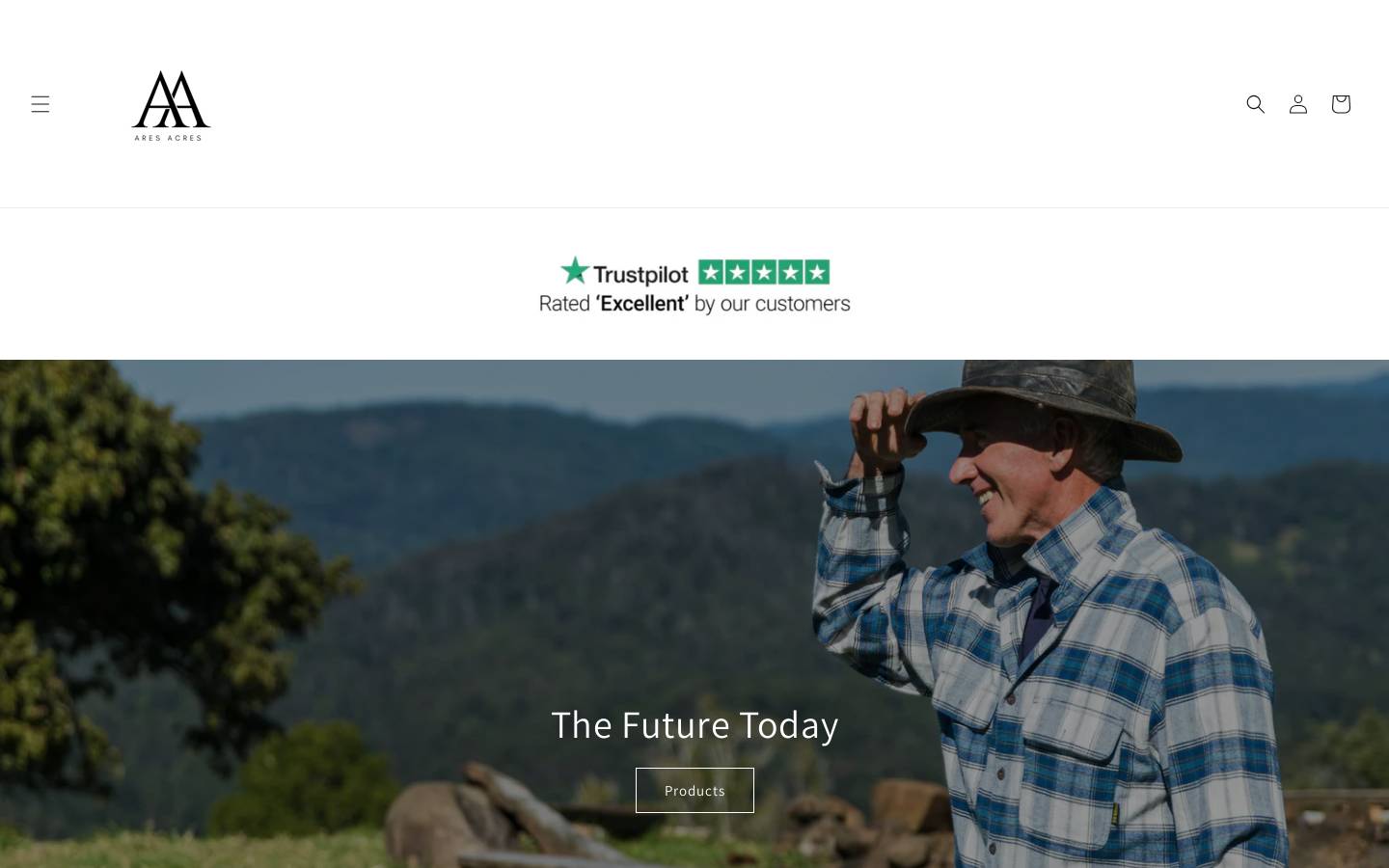 aresacres.com homepage screenshot