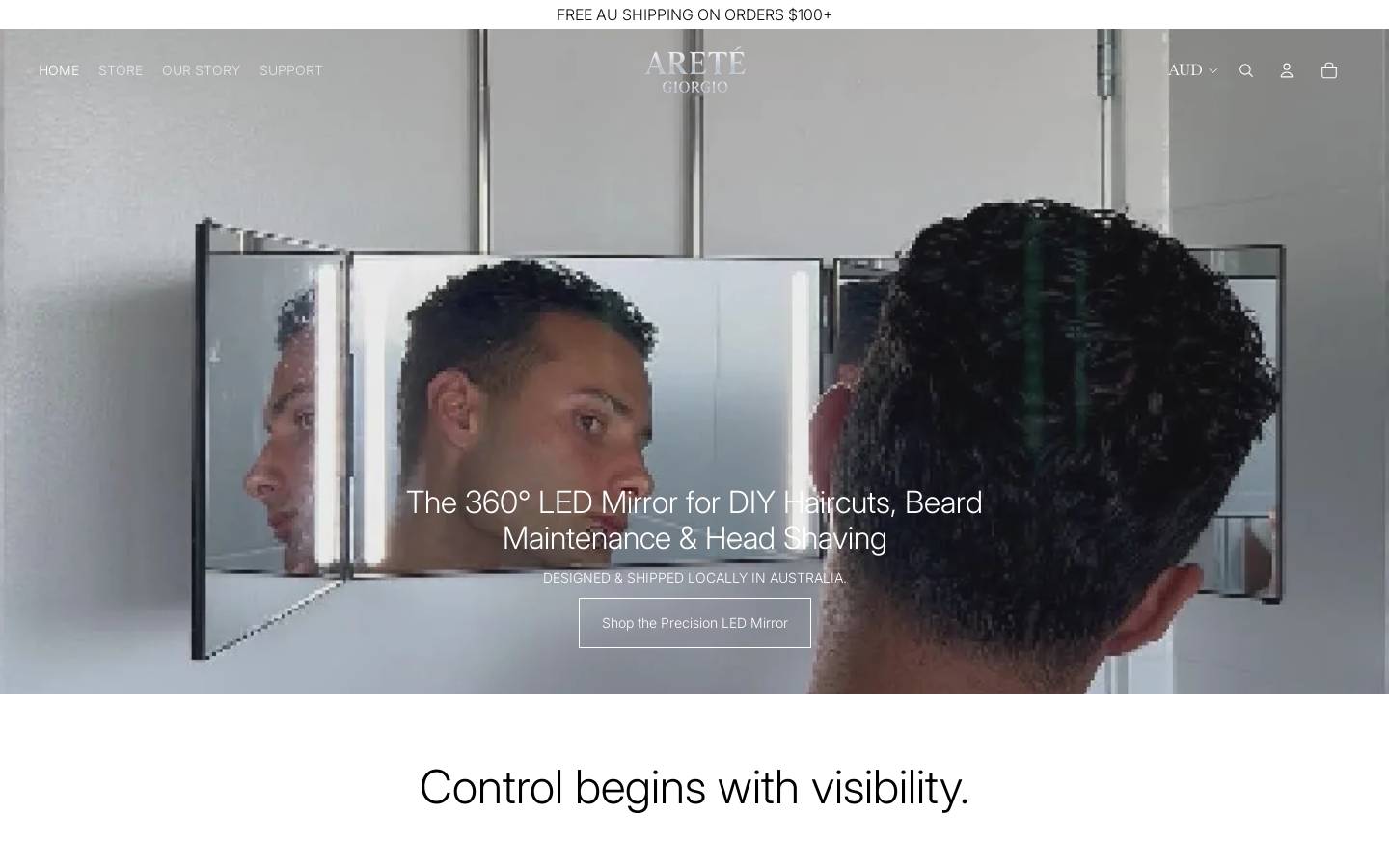 aretegiorgio.com homepage screenshot