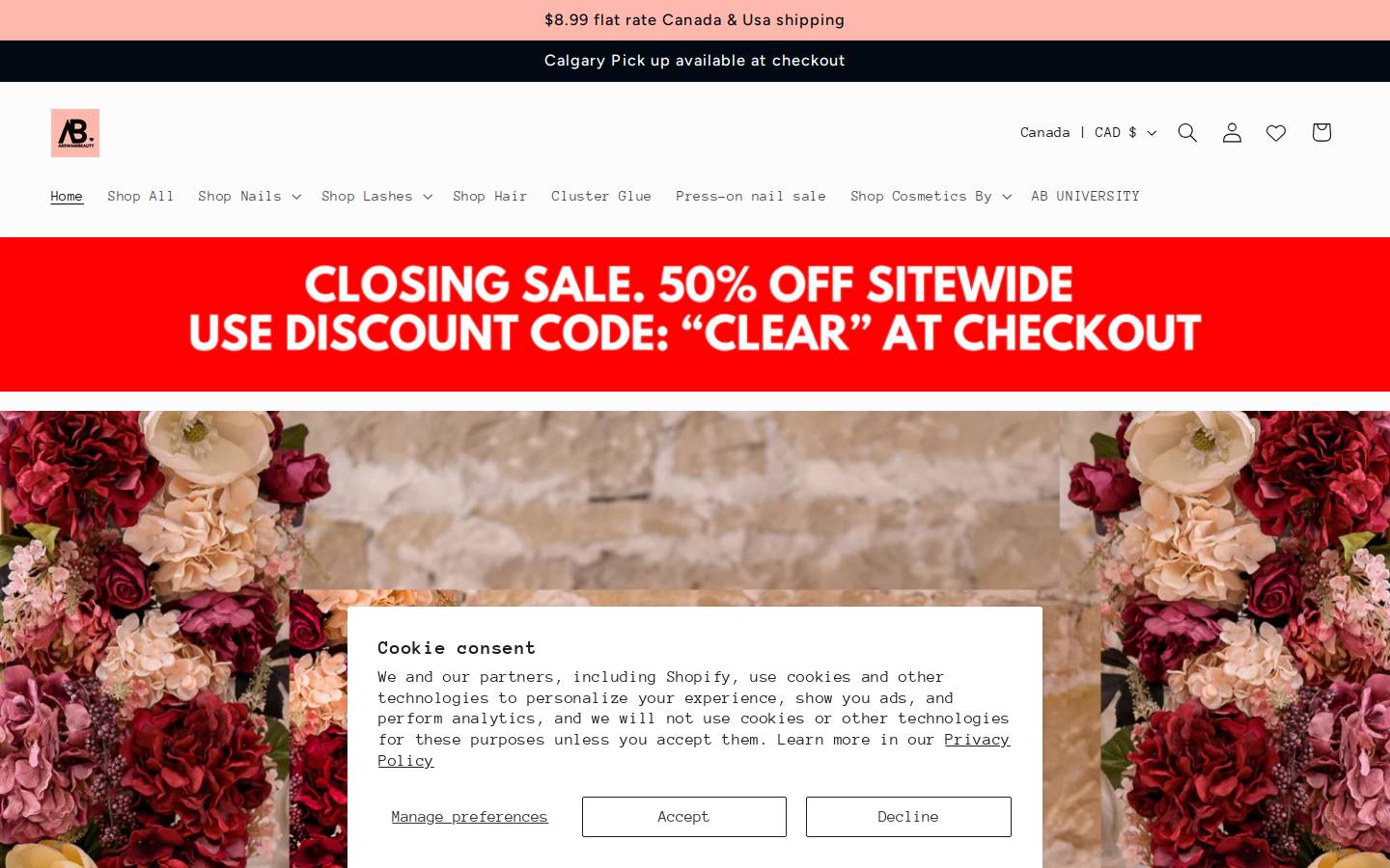 arewamibeauty.ca homepage screenshot