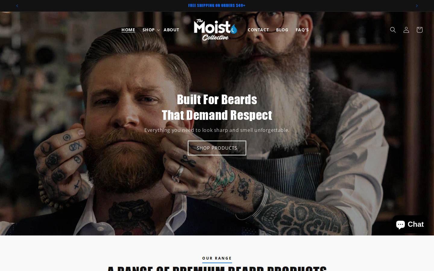 areyoumoist.com homepage screenshot