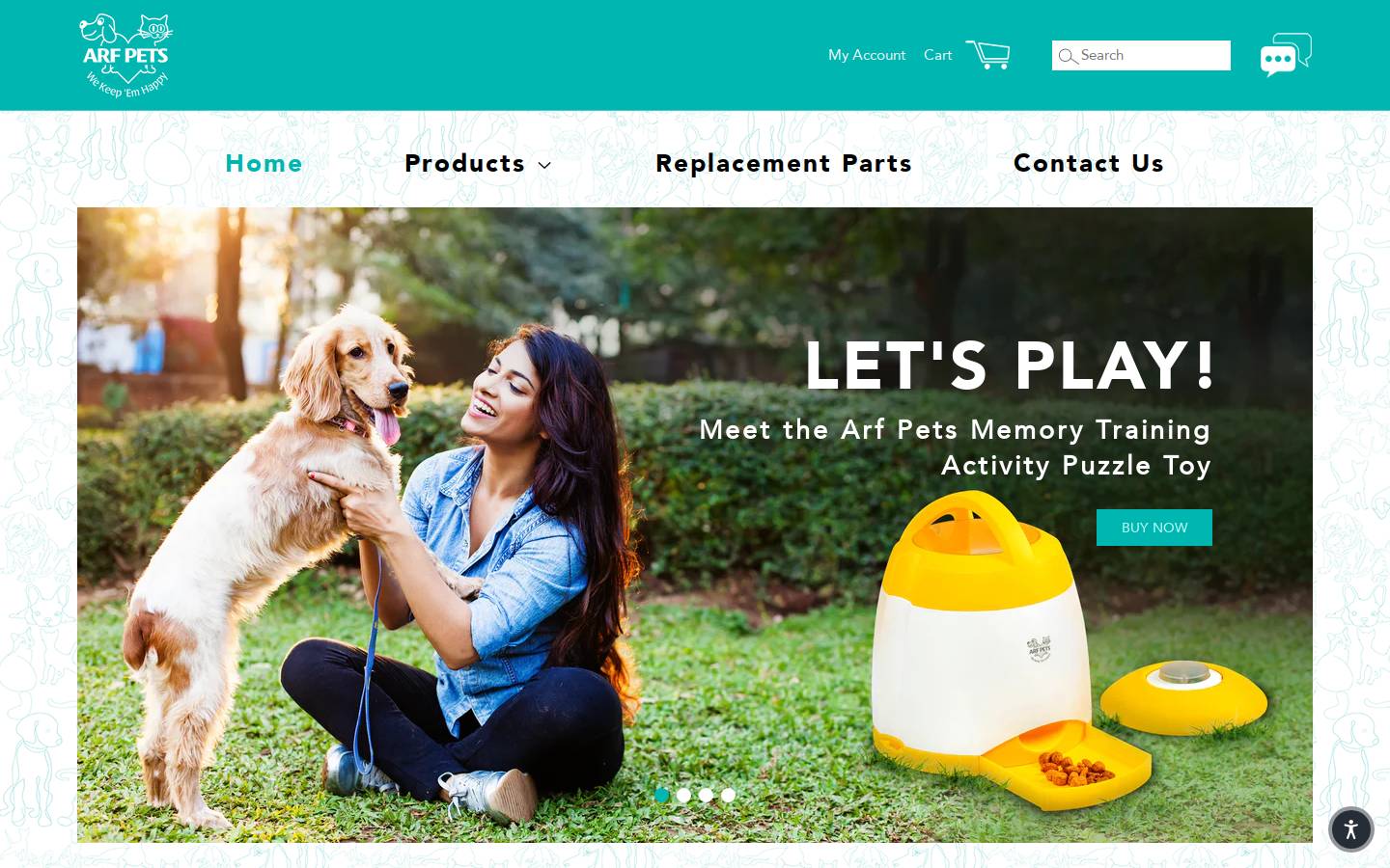 arfpets.com homepage screenshot