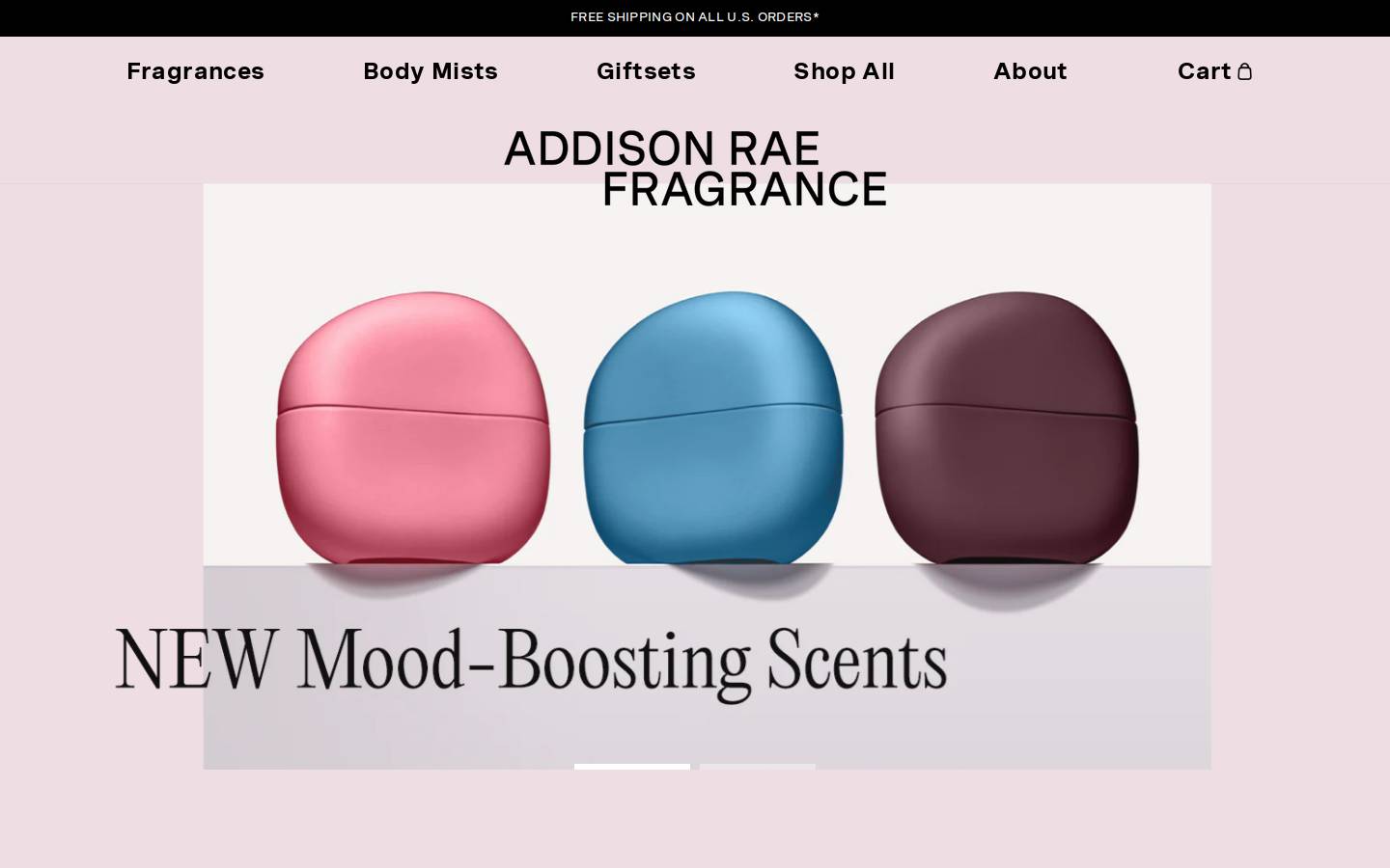 arfragrance.com homepage screenshot