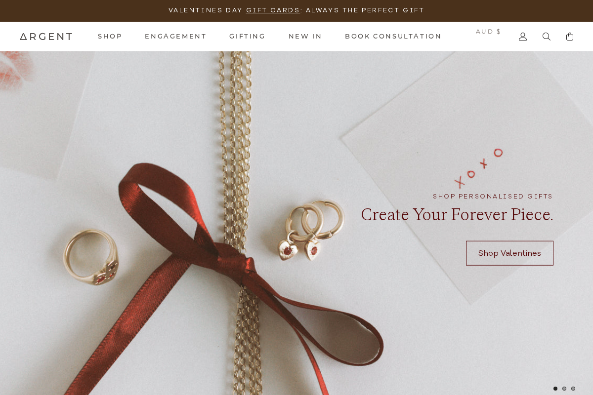 Argent Silversmith homepage screenshot