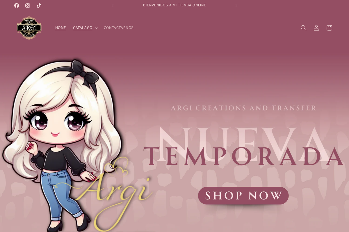 Argi Creation And Transfer homepage screenshot