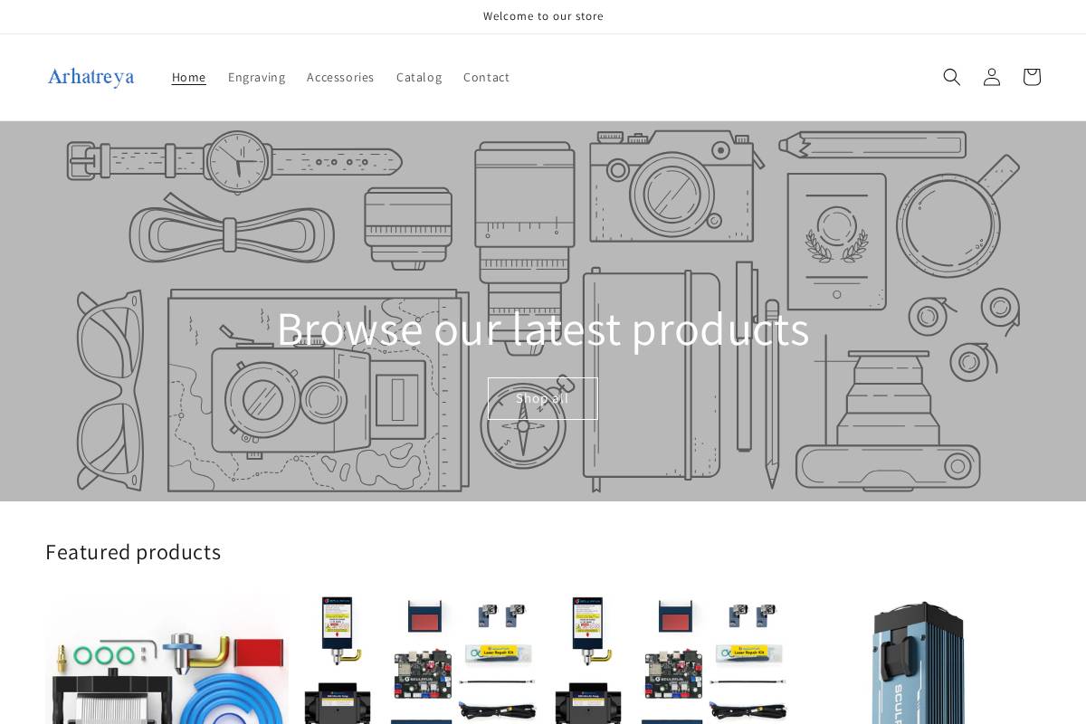 arhatreya.com homepage screenshot