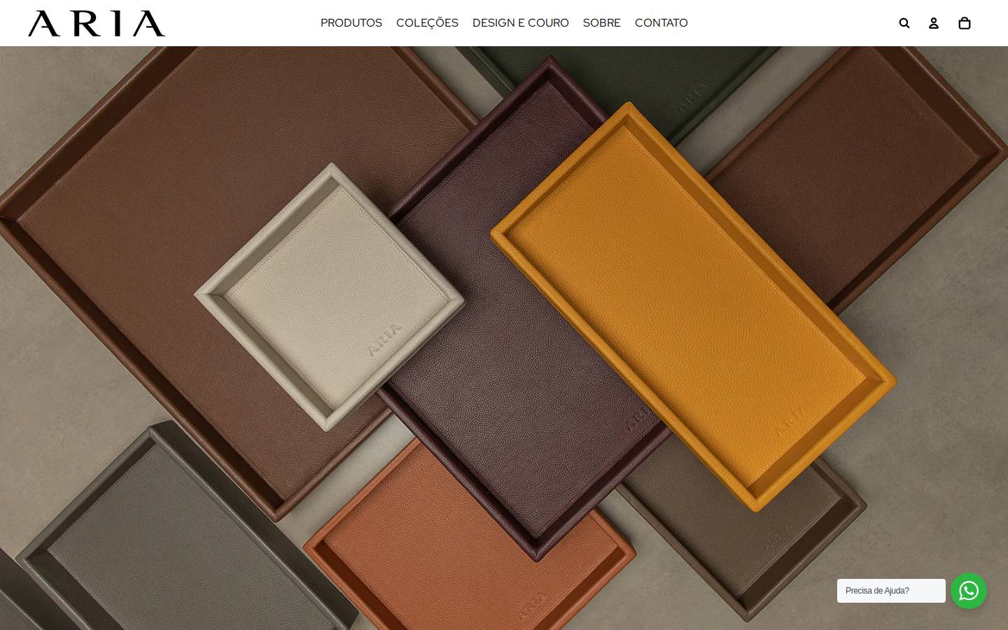ariahome.com.br homepage screenshot