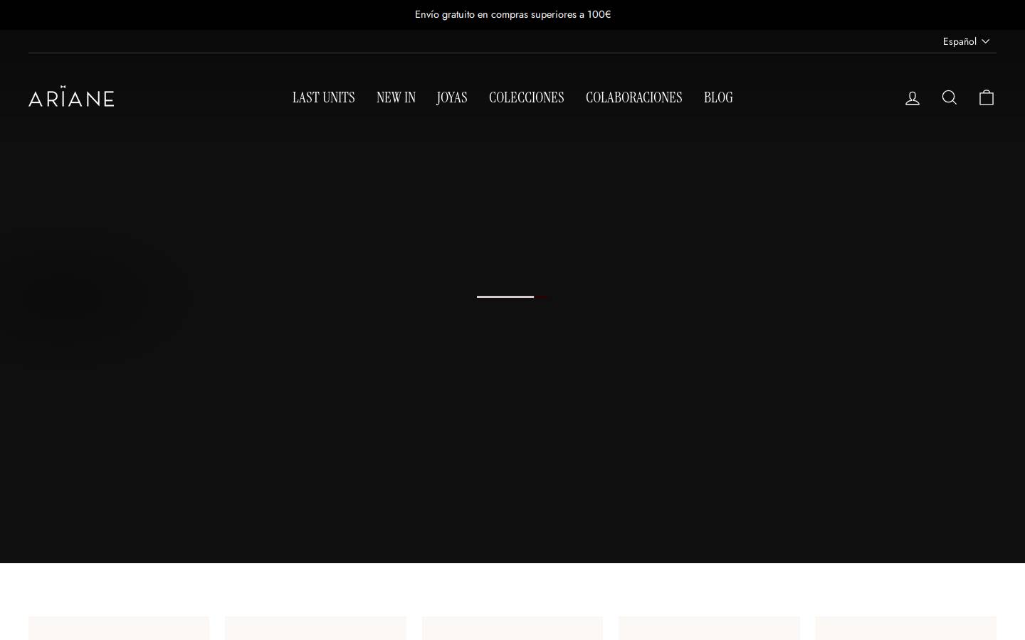 arianejewels.com homepage screenshot