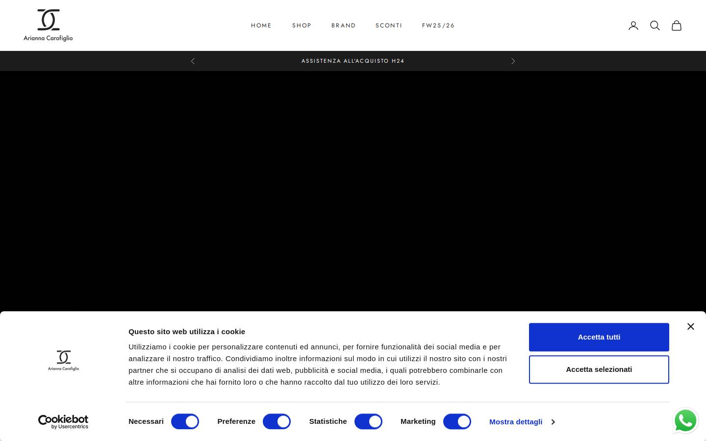 Arianna Carofiglio homepage screenshot