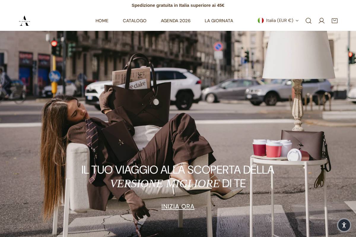 ariannaprimavera.com homepage screenshot