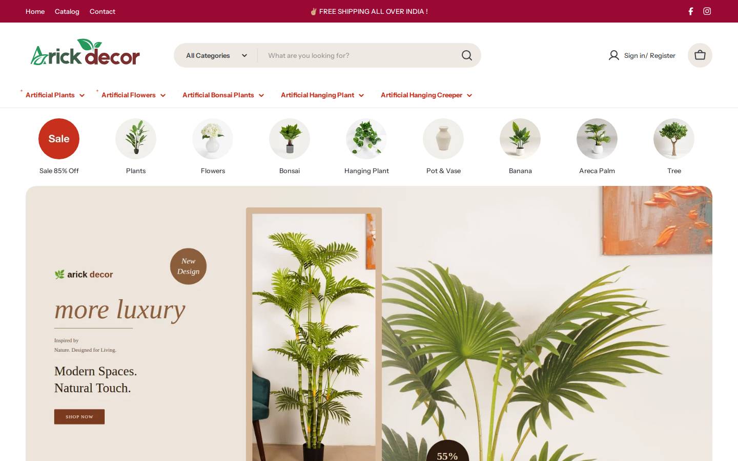 arickdecor.com homepage screenshot