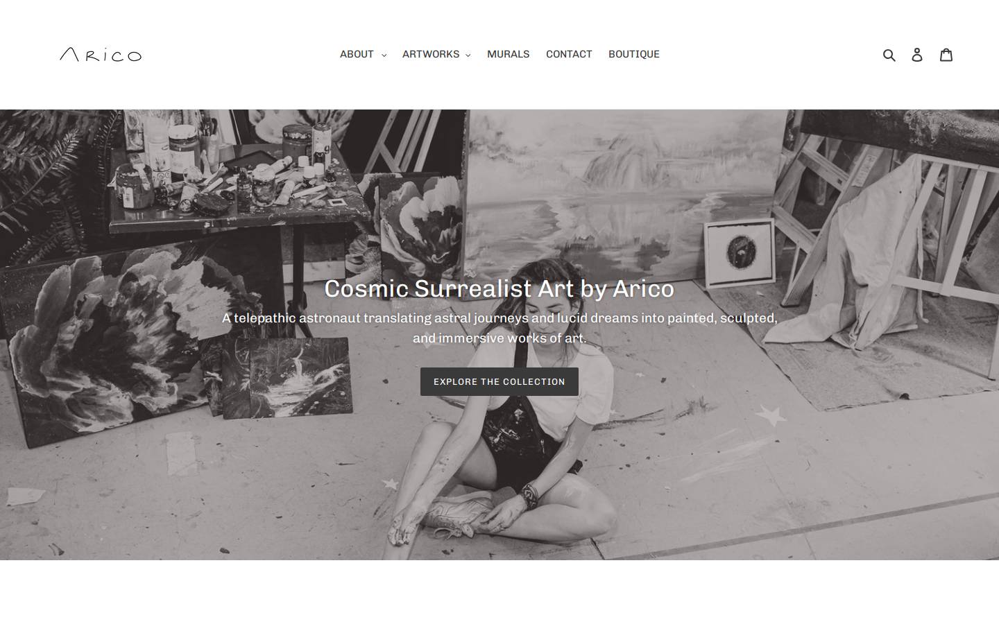 aricote.com homepage screenshot