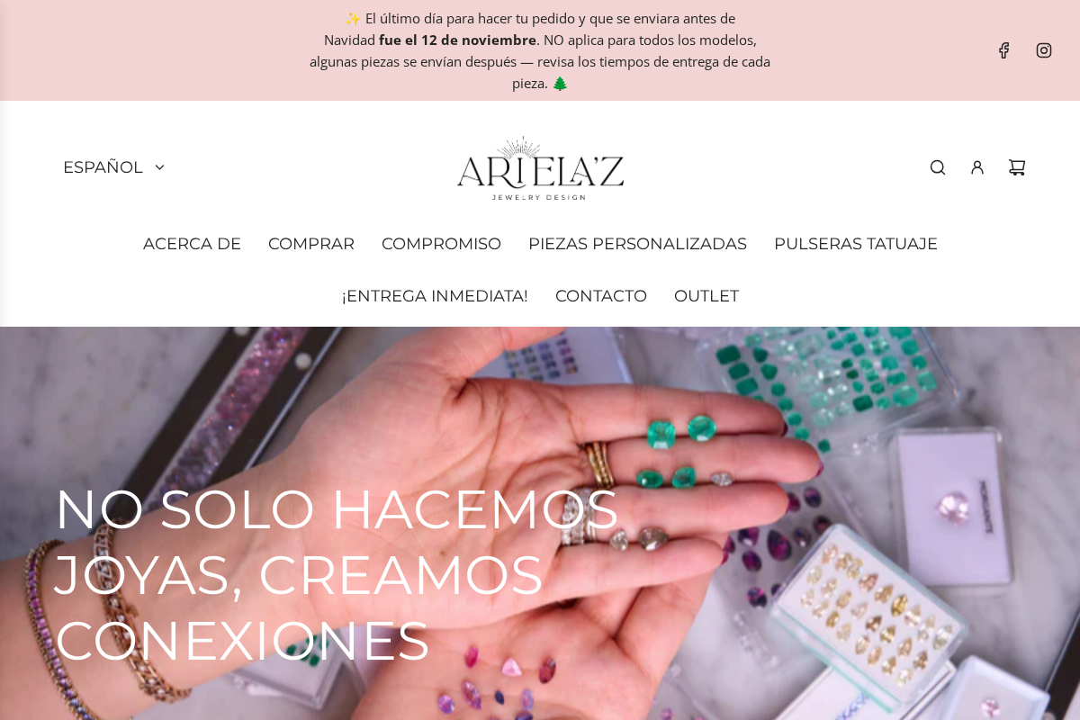 Ariela'z homepage screenshot