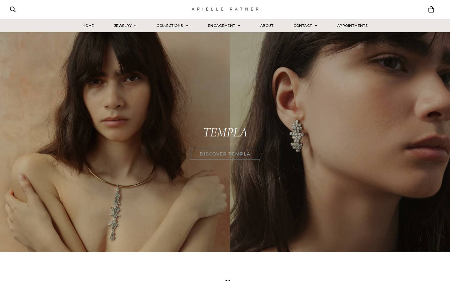 arielleratner.com homepage screenshot