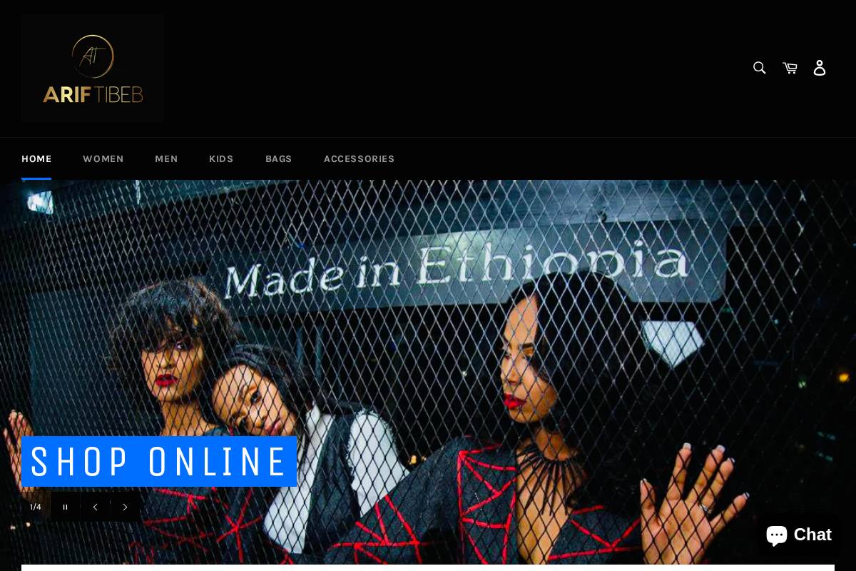 ariftibeb.com homepage screenshot