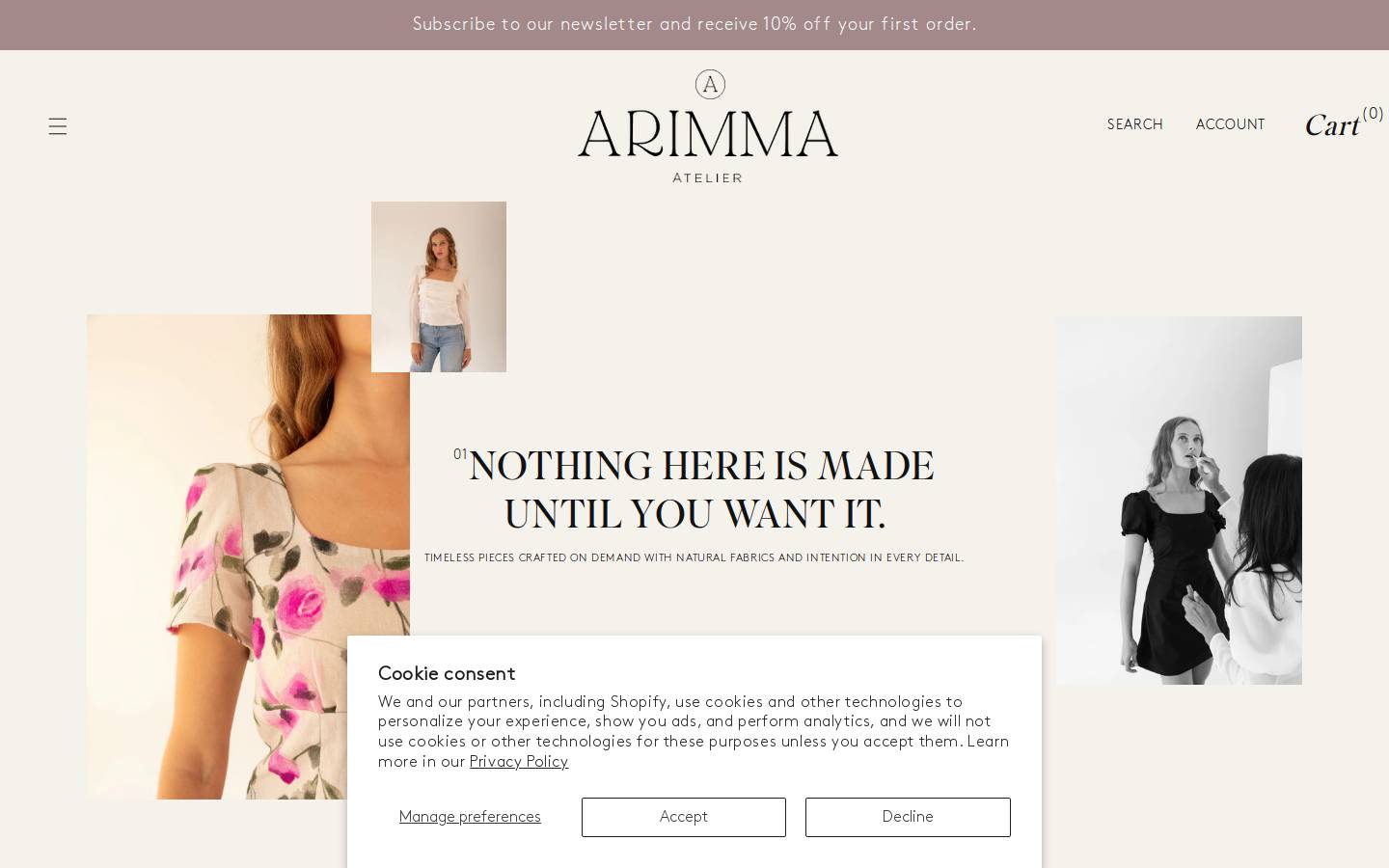 arimma.com homepage screenshot