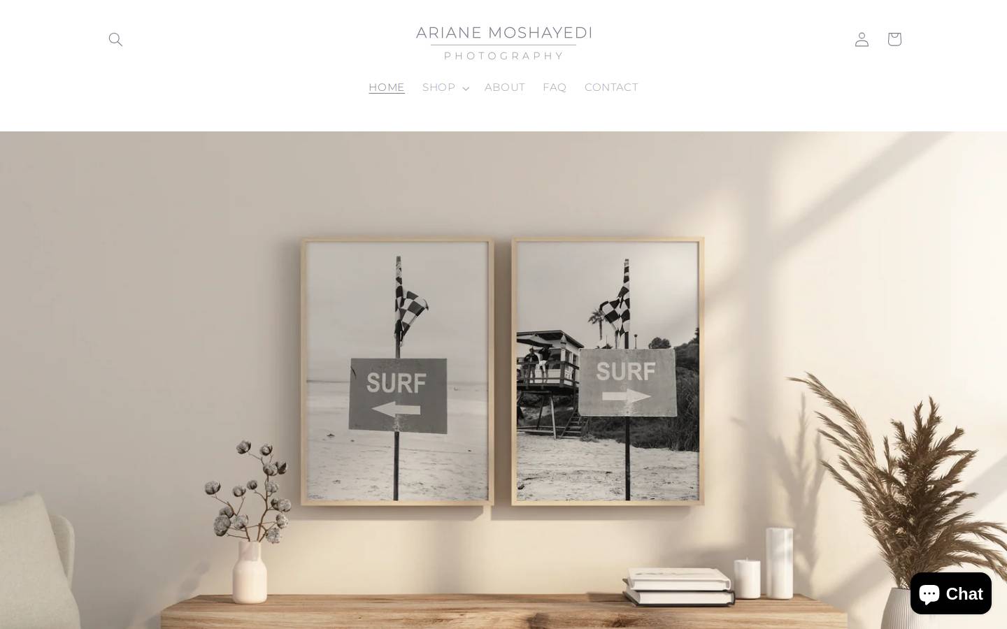arimofineart.com homepage screenshot