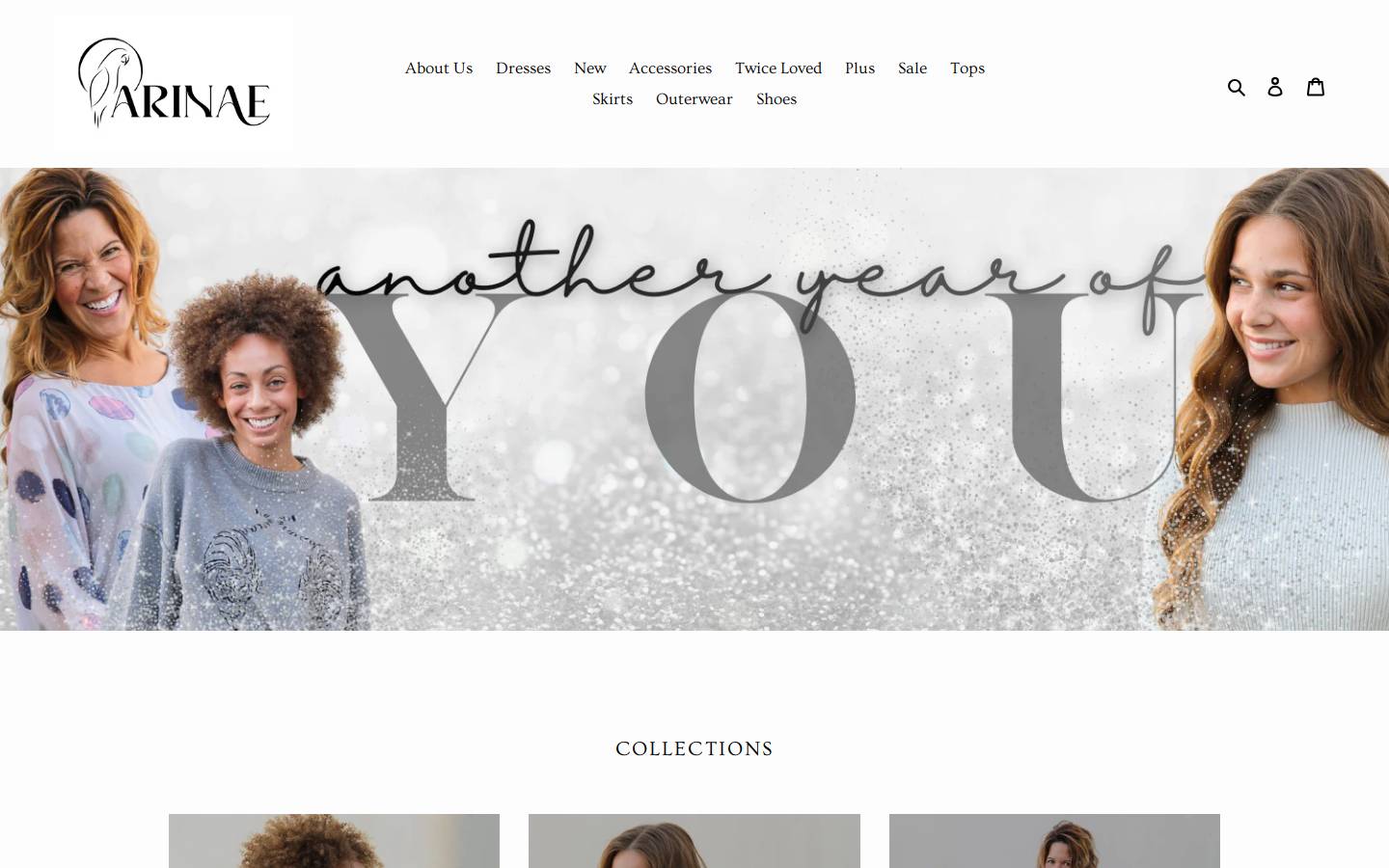 arinae.com homepage screenshot
