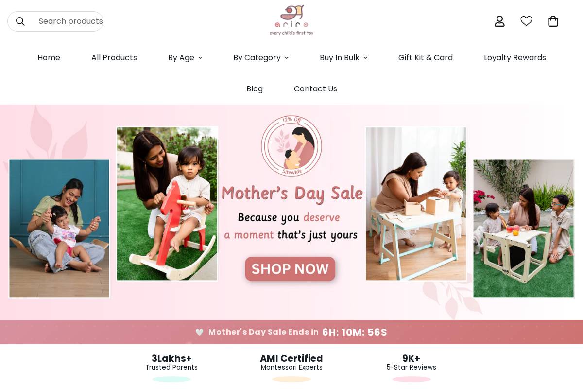 arirotoys.com homepage screenshot