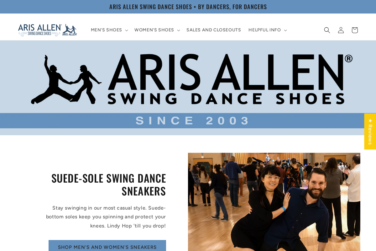 Aris Allen homepage screenshot