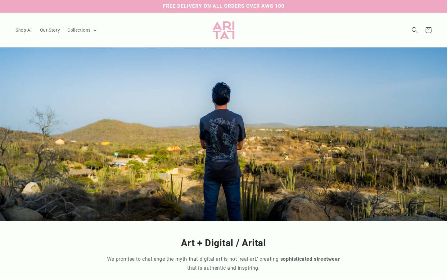 arital-aruba.com homepage screenshot