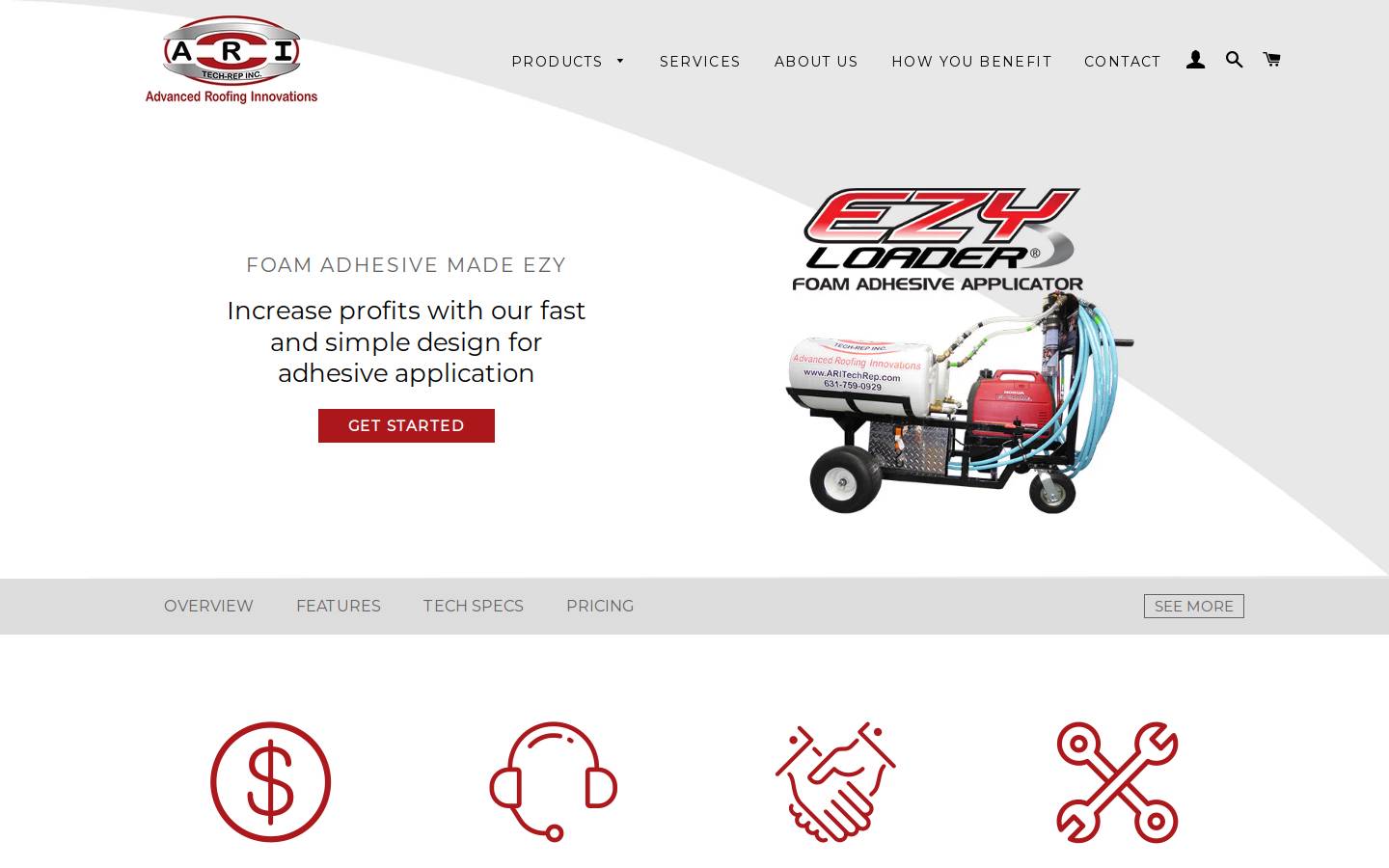 aritechrep.com homepage screenshot