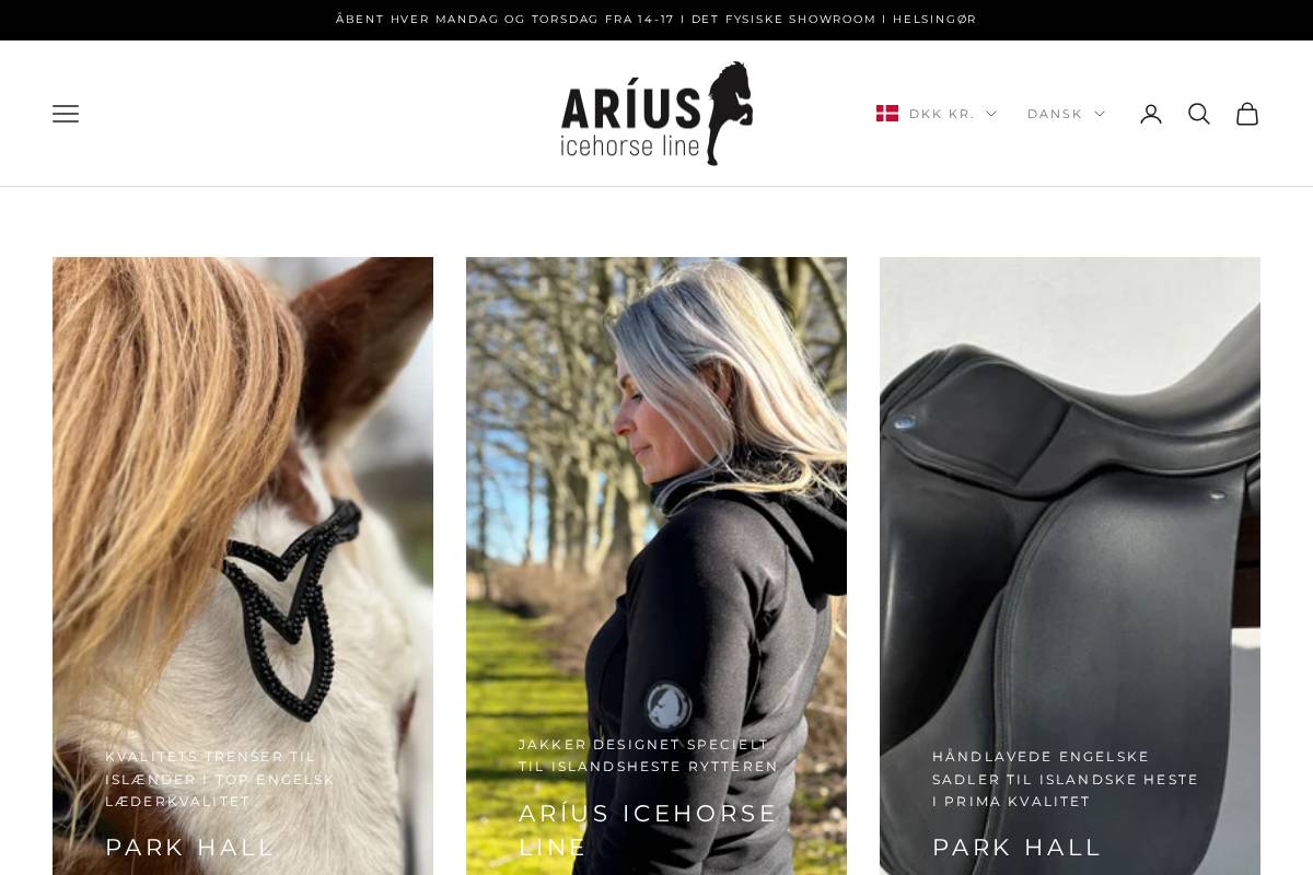 Arius homepage screenshot