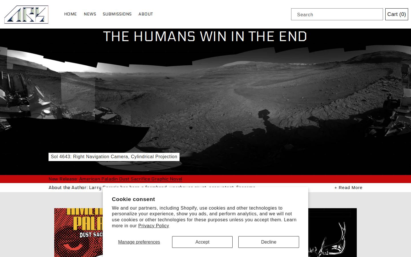 Ark homepage screenshot