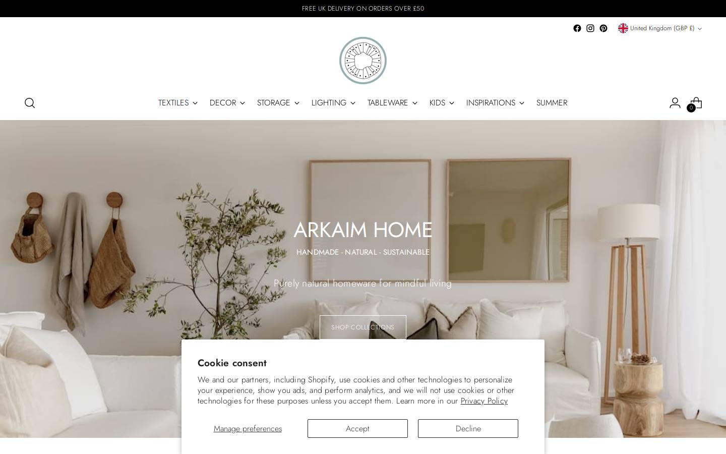 arkaimhome.com homepage screenshot