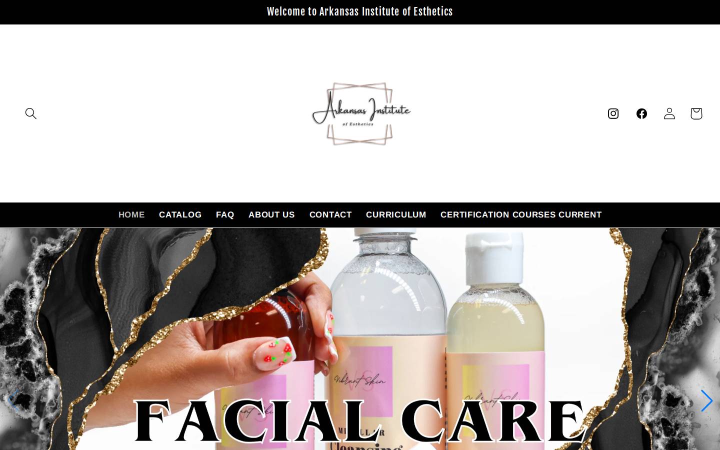 arkansasinstitute.com homepage screenshot