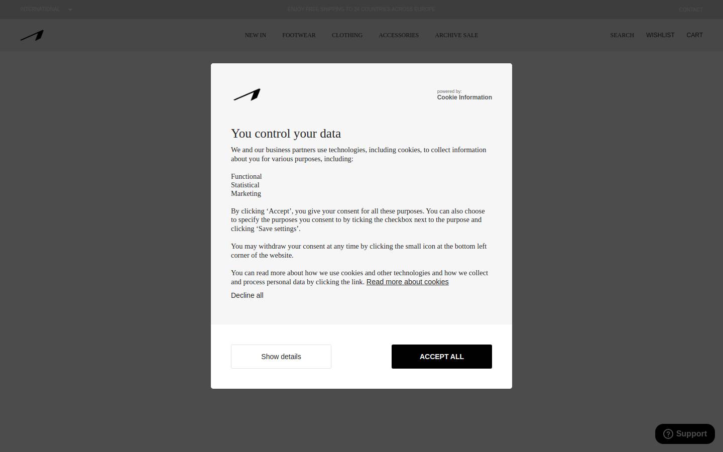 ARKK Copenhagen homepage screenshot
