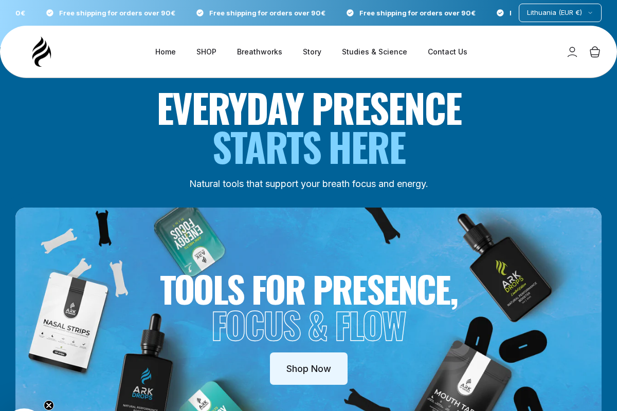 Arkofsweden homepage screenshot