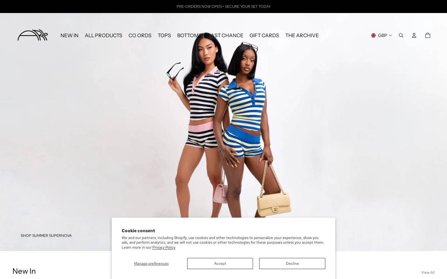 arkowear.com homepage screenshot