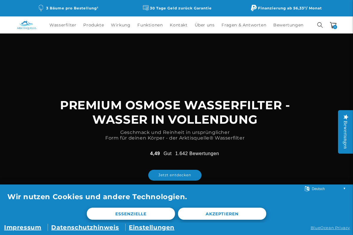 C&R Arktis GmbH homepage screenshot