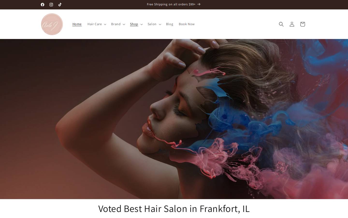 arlajbeautylounge.com homepage screenshot