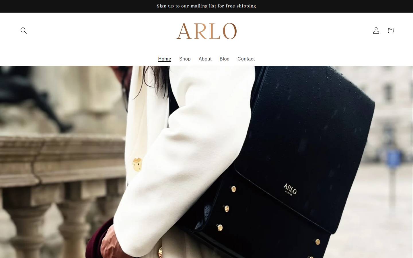 arlo-london.com homepage screenshot