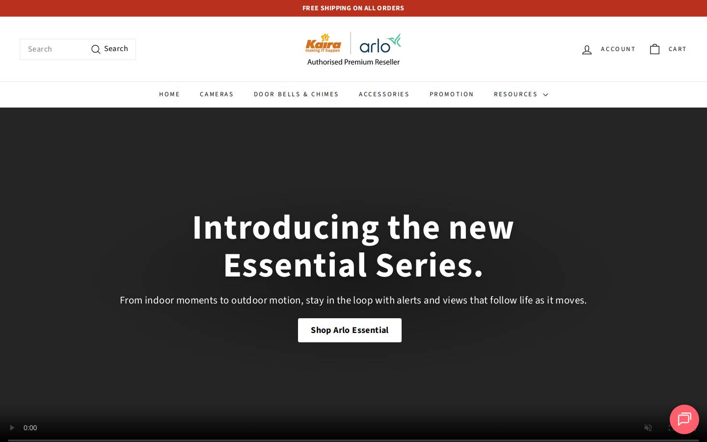 Arlo Security | United Kingdom homepage screenshot