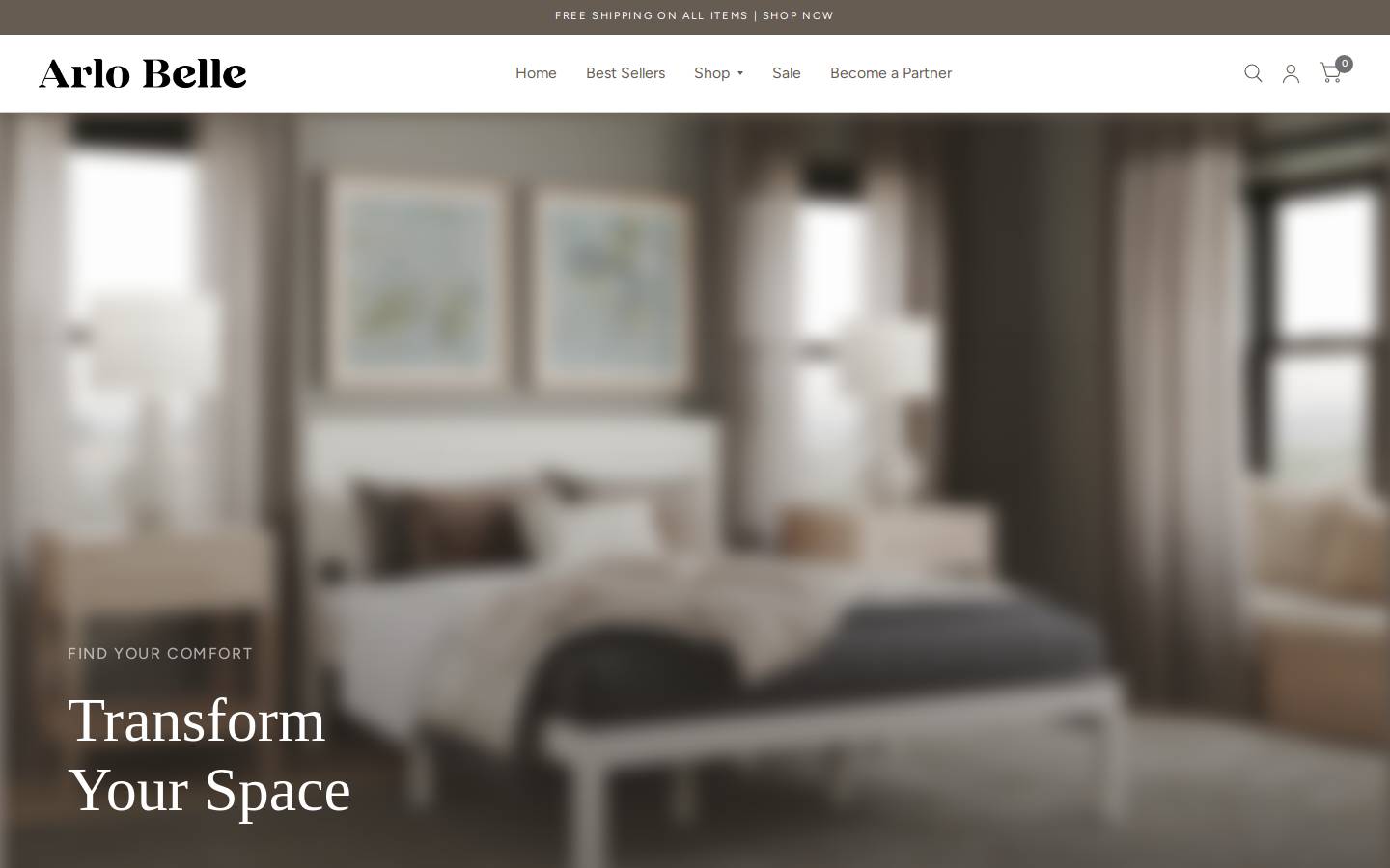 arlobelle.com homepage screenshot