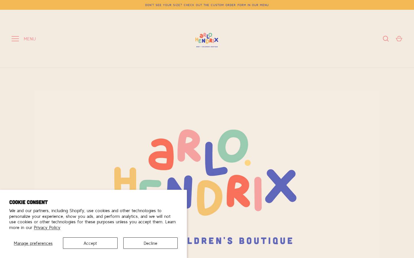 arlohendrix.com homepage screenshot