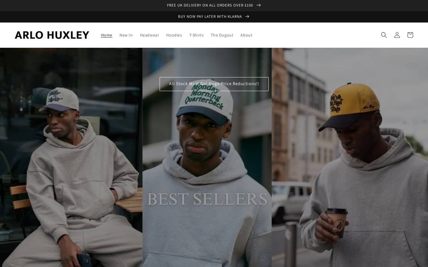 arlohuxley.com homepage screenshot