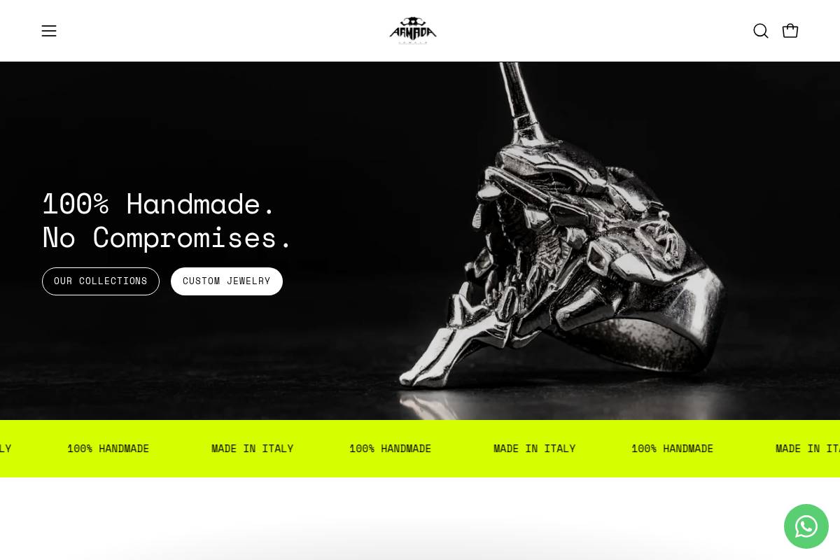 armadaaddictions.com homepage screenshot
