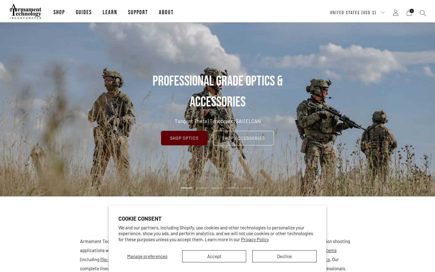 armament.com homepage screenshot