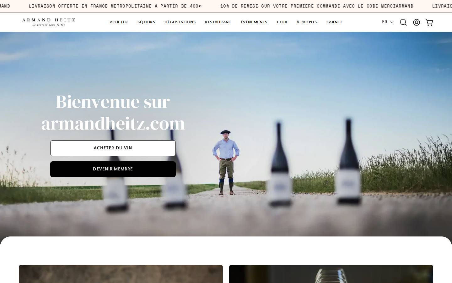 armandheitz.com homepage screenshot