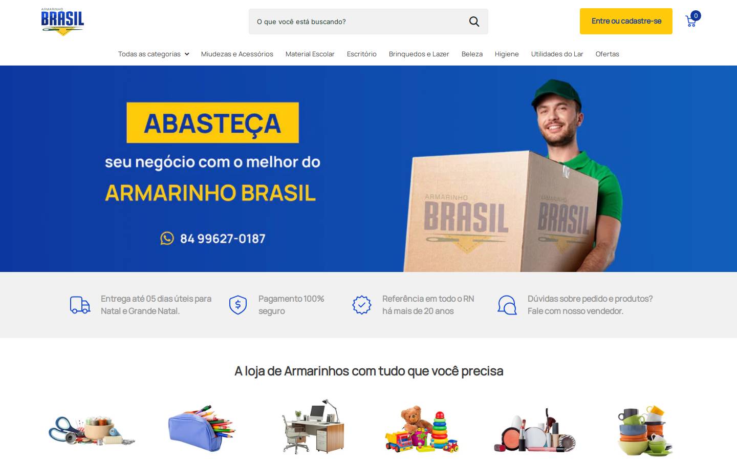 armarinhobrasil.com.br homepage screenshot