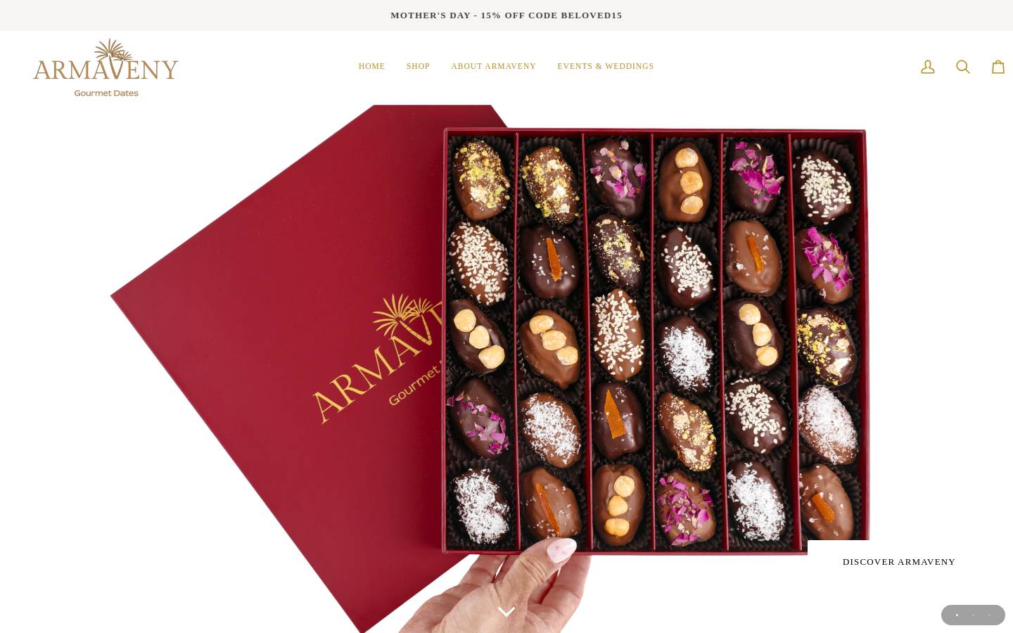 armaveny.com homepage screenshot