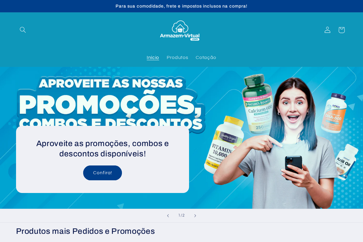 Armazem-Virtual homepage screenshot