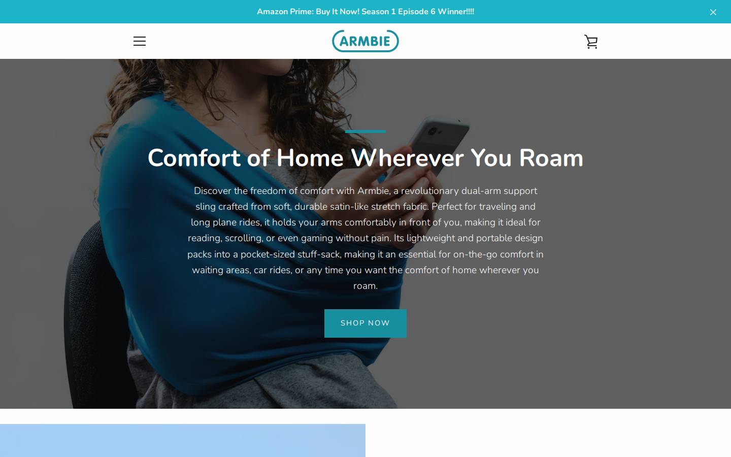 armbie.com homepage screenshot